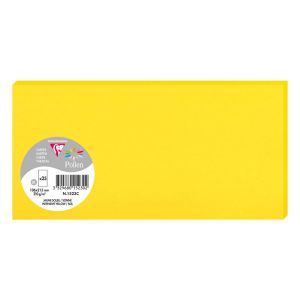 25 Cartes Pollen Clairefontaine - 106x213 mm - jaune soleil