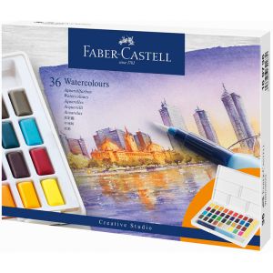 Boîte Aquarelle Faber-Castell - 36 demi-godets