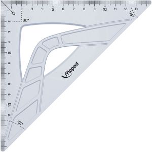 Équerre Maped 45° geometric - base 21 cm