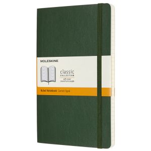 Carnet Moleskine Souple - 13x21 cm - Ligné - Vert Myrte