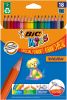 tui de 18 Crayons de Couleur Bic Evolution