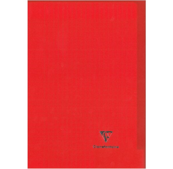 Clairefontaine Cahier Kover Book 24 x 32 cm grands carreaux rouge