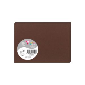 25 Cartes Pollen Clairefontaine - 110x155 mm - cacao