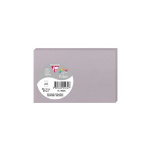 25 Cartes Pollen Clairefontaine - 82x128 mm - gris koala