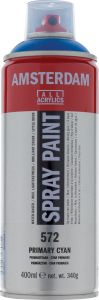 Bombe de Peinture Acrylique Amsterdam - 400ml - cyan primaire