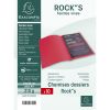 10 Chemises Dossiers Exacompta Rock's - 210g - 24x32 cm - rouge