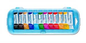 Boîte de 12 tubes de Gouache Giotto - 12x10ml