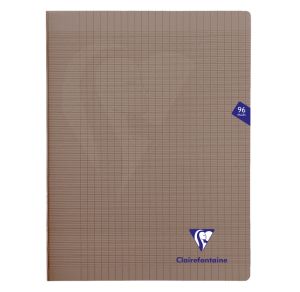 Cahier Clairefontaine Mimesys - 24x32 cm - 96 pages - Séyès - gris