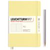 Carnet Leuchtturm souple - 14,5x21cm - vanille - pointillés