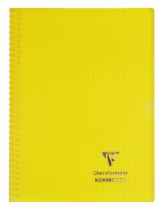 Cahier Clairefontaine Koverbook – 24x32 cm – 160 pages – Séyès – jaune