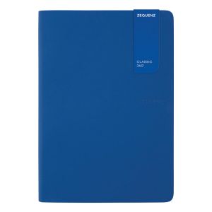 Carnet Zequenz Oberthur - A5 14,8x21 cm - bleu royal - pointillés