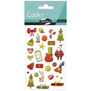 Stickers Noël Cooky Maildor - Noël traditionnel