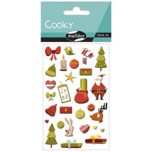 Stickers Noël Cooky Maildor - Noël traditionnel