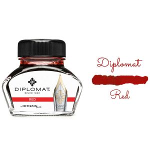 Flacon d'Encre Diplomat - rouge - 30 ml