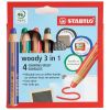 4 Crayons Stabilo Woody