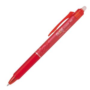 Stylo Frixion Clicker Pilot - pointe fine 0,5 mm - rouge
