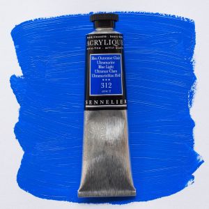 Peinture Acrylique Sennelier - extra-fine - 60ml - bleu outremer clair