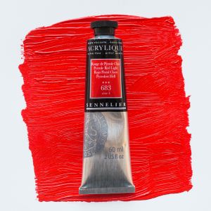 Peinture Acrylique Sennelier - extra-fine - 60ml - rouge de pyrrole clair