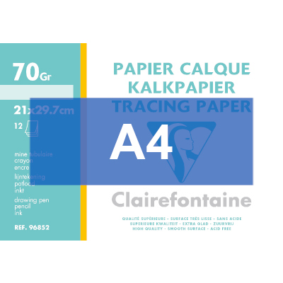 10 PAPIER CALQUE A3 70G