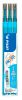 Étui de 3 Recharges Frixion Pilot - pointe fine 0,5 mm - bleu clair