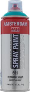 Bombe de Peinture Acrylique Amsterdam - 400ml - vert turquoise