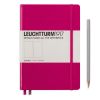 Carnet Leuchtturm rigide - 14,5x21cm - Baie - Pages blanches