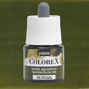 Flacon d'Encre Colorex Pébéo - 45ml - Vert olive