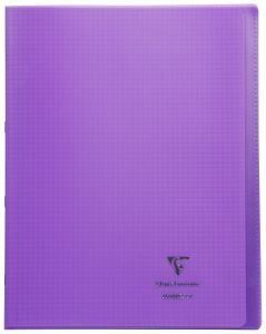 Cahier Clairefontaine Koverbook - 24x32 cm - 96 pages - petits carreaux – violet