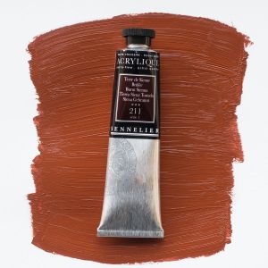 Peinture Acrylique Sennelier - extra-fine - 60ml - terre de Sienne brûlée