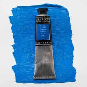 Peinture Acrylique Sennelier - extra-fine - 60ml - bleu azur