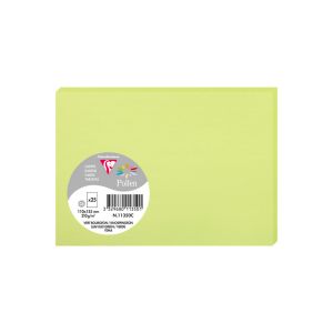 25 Cartes Pollen Clairefontaine - 110x155 mm - vert bourgeon