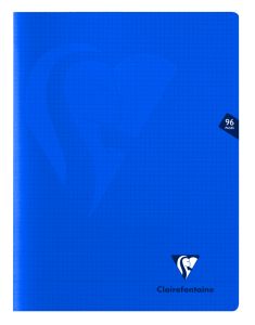 Cahier Clairefontaine Mimesys - 24x32 cm - 96 pages - petits carreaux - bleu marine