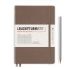 Carnet Leuchtturm rigide - 14,5x21cm - Warm Earth - ligné