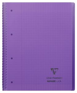Cahier Clairefontaine Koverbook - A4+ - 160 pages - Séyès - violet