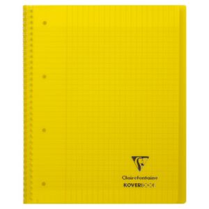 Cahier Clairefontaine Koverbook - A4+ - 160 pages - Séyès - jaune