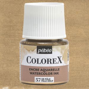 Flacon d'Encre Colorex Pébéo - 45ml - Or pâle