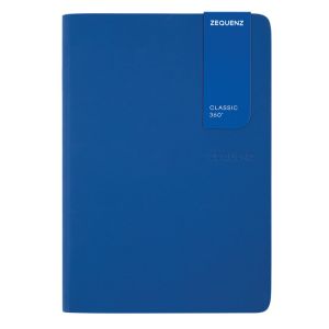 Carnet Zequenz Oberthur - B6 12,5x17,6 cm - bleu royal - ligné