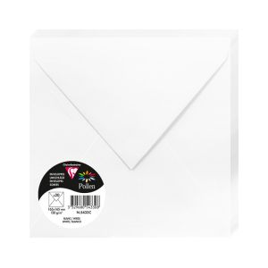 20 Enveloppes Pollen Clairefontaine - 165x165 mm - blanc