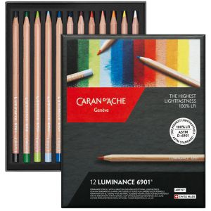 12 Crayons de Couleur Luminance Caran d'Ache