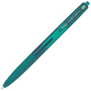 Stylo Pilot Super Grip Bleu canard - Pointe moyenne -  rétractable