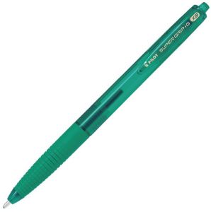 Stylo Pilot Super Grip Vert - Pointe extra-large - rétractable