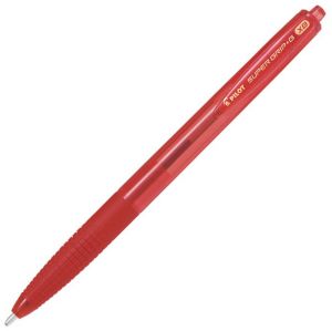 Stylo Pilot Super Grip Rouge - Pointe extra-large -  rétractable