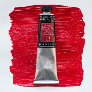 Peinture Acrylique Sennelier - extra-fine - 60ml - rouge de cadmium pourpre