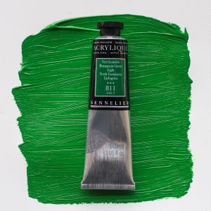 Peinture Acrylique Sennelier - extra-fine - 60ml - vert lumière
