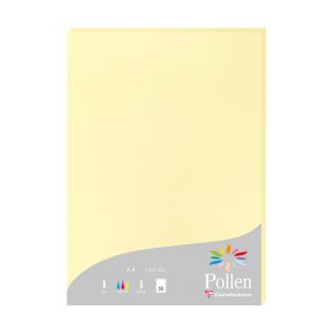 Papier Pollen Clairefontaine - 50 feuilles A4 - 160 g - canari