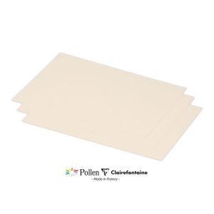 25 Cartes Pollen Clairefontaine - 158x222 mm - ivoire