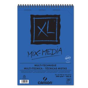 Bloc Papier Canson Mix-Média XL - A4 - 30 feuilles - 300g/m²
