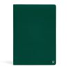 2 Cahiers Papier Pierre Karst - Souple - 14,8x21 cm - Vert sapin - Ligné + Pages blanches