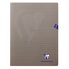 Cahier Clairefontaine Mimesys - 24x32 cm - 48 pages - petits carreaux - gris