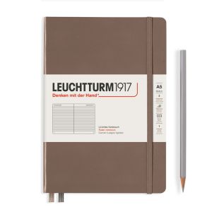 Carnet Leuchtturm rigide - 14,5x21cm - Warm Earth - ligné